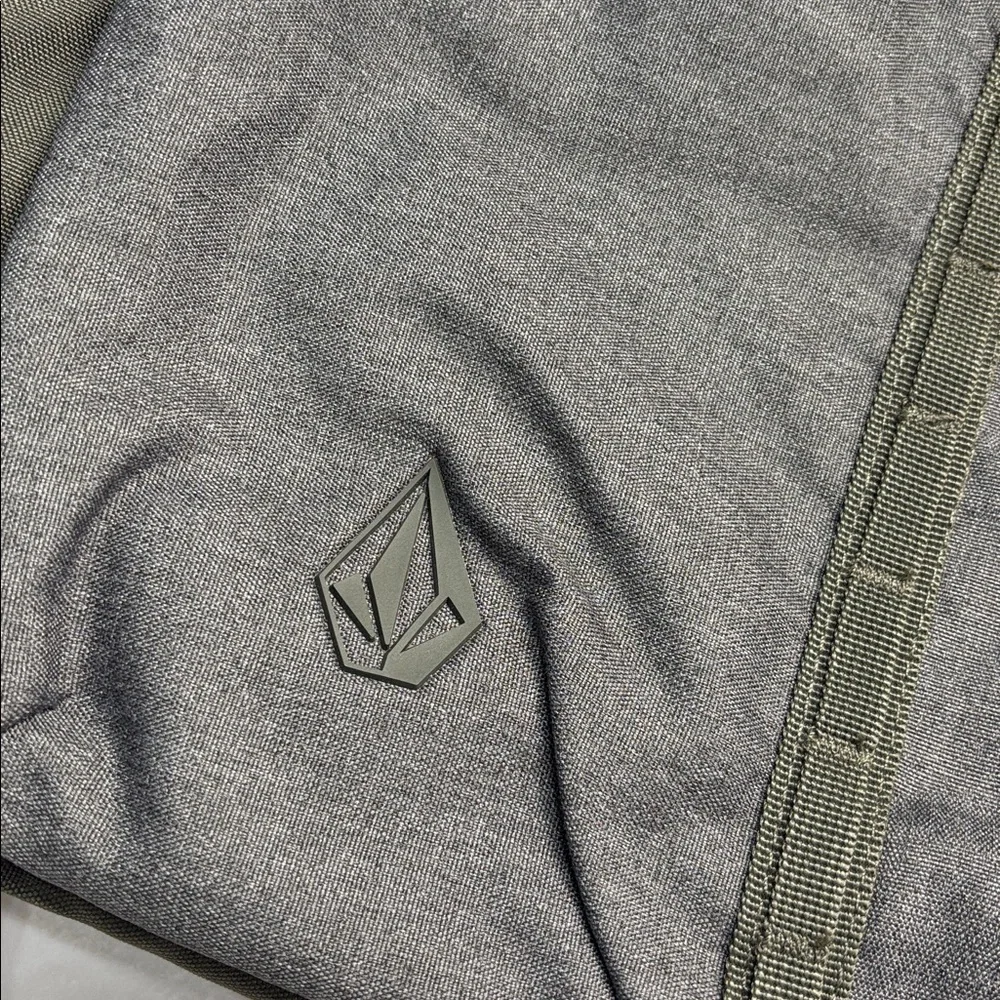 Volcom Academy many pocket Olive and Gray Backpack bag